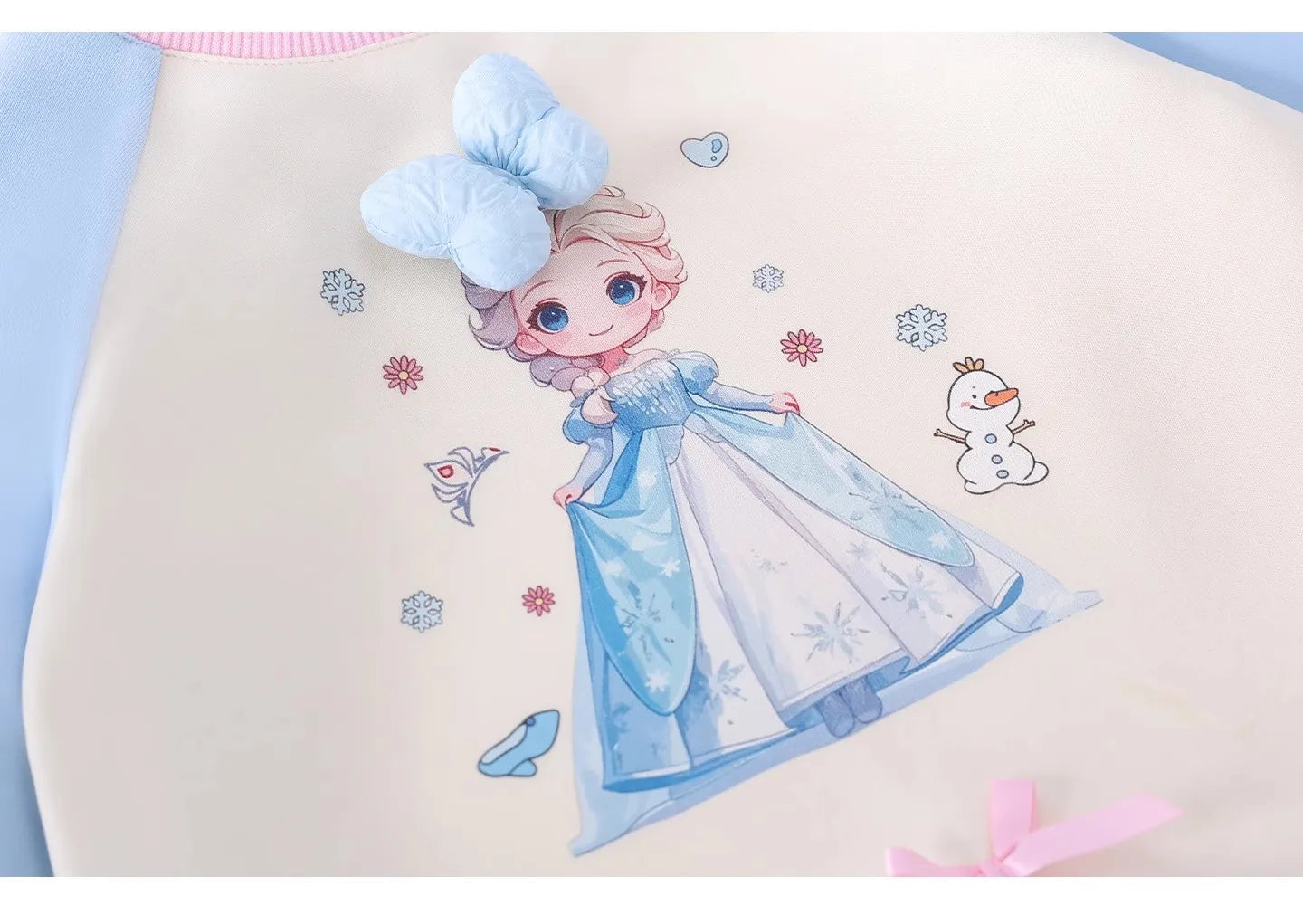 Girl's Fall/Winter Sweatshirt Long Sleeve Princess Elsa Snow White Cartoon Print Tulle Skirt Casual Hoodie Dress 2-12 Years Old