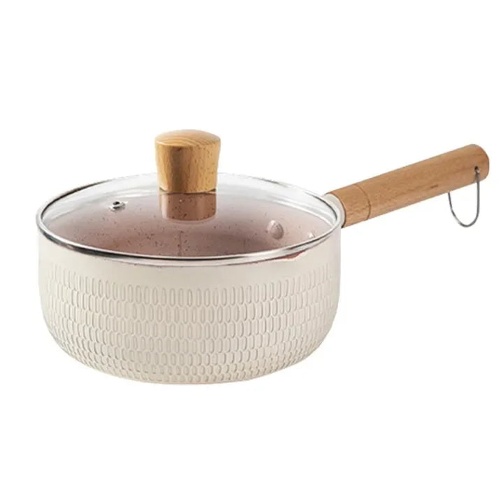 1pc Blue/Green/White Non Stick Pan Milk Pot Baby Food Pot Snow Pan Frying And Boiling Integrated Induction Cooker Gas Universal