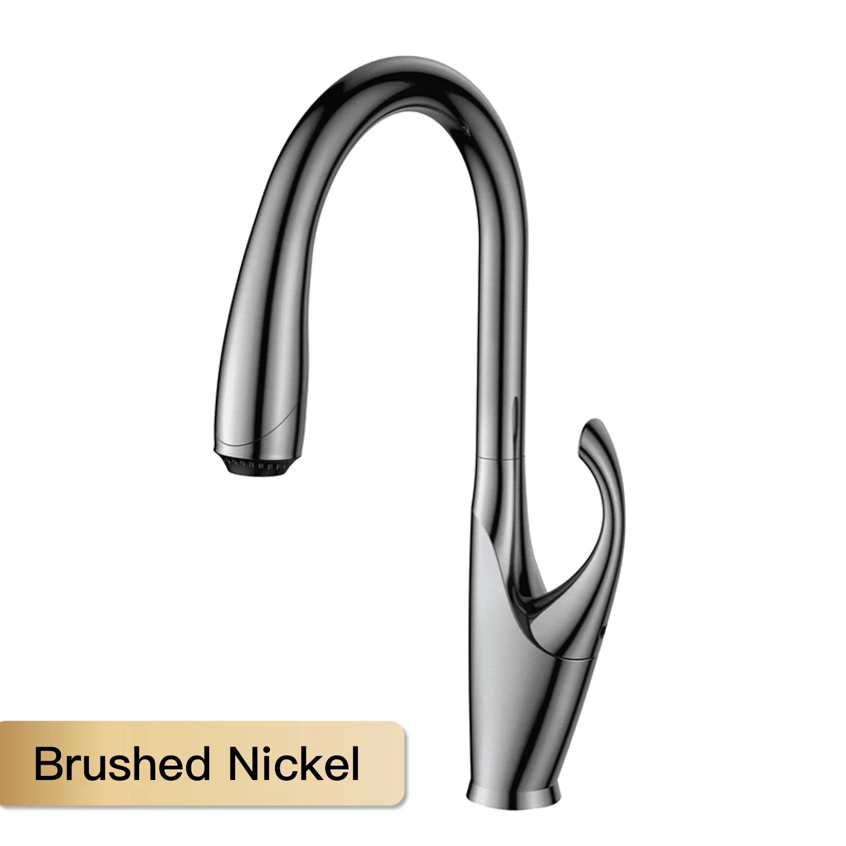 High end touch black kitchen faucet brass pull out design three function single handle cold and hot dual control sink faucet