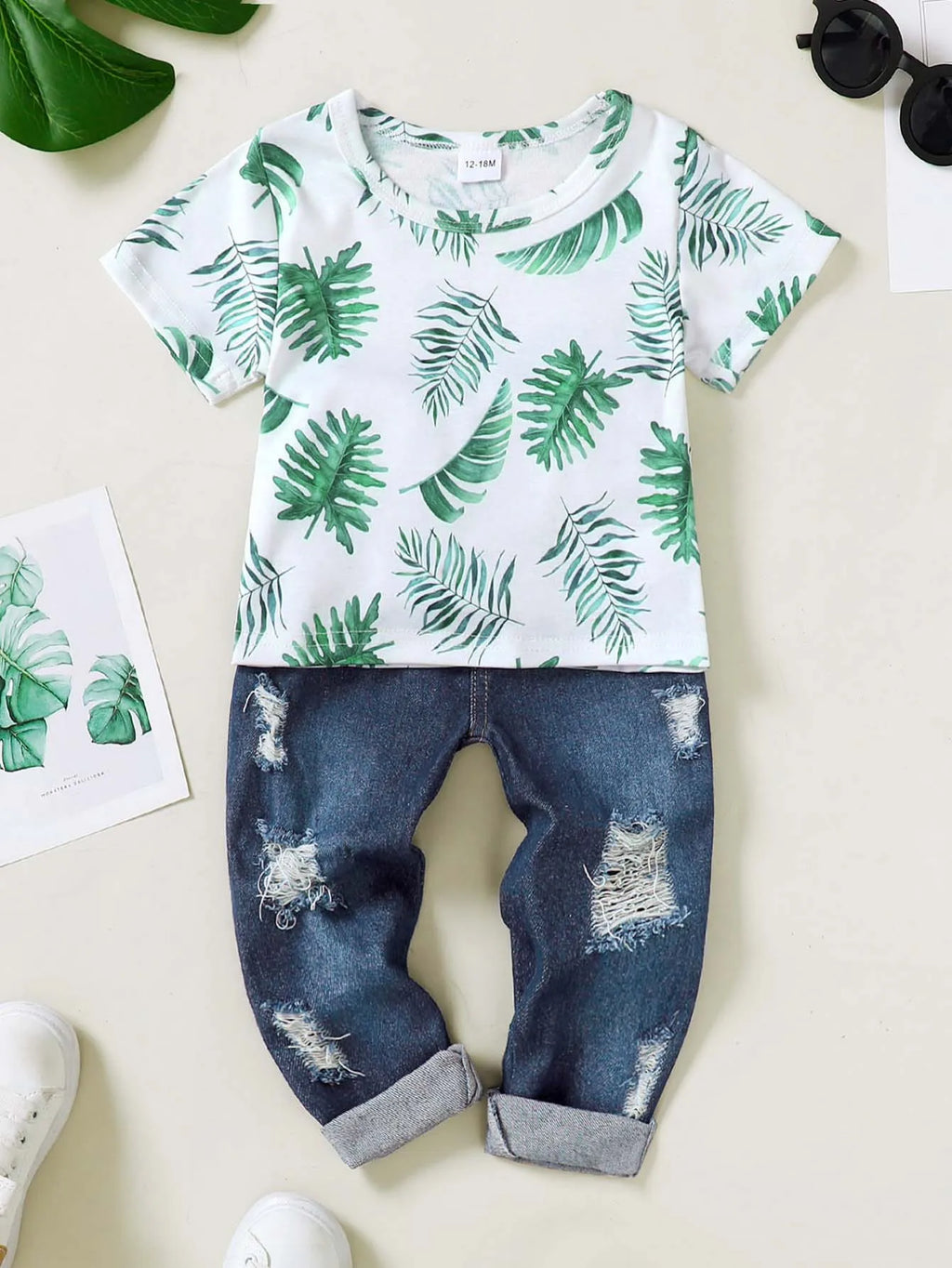 Toddler Baby Boy Clothes 1-5T Boys Summer Outfit T Shirt Short Sleeve  Jeans Pants Set Outdoor casual daily suit