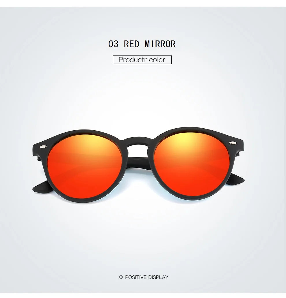 Fashion Round Polarized Sunglasses Women Men Classic Vintage Driving Travel Sun Glasses Circle Oval Brand Designer Eyewear UV400