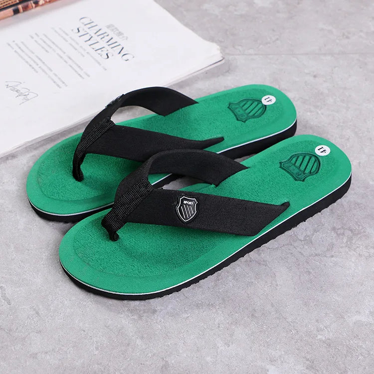 High Quality Men's Flip Flops Non-Slip Beach Sandals Fashionable Hombre Casual House Slippers for Men Hot Sale Comfortable Wear