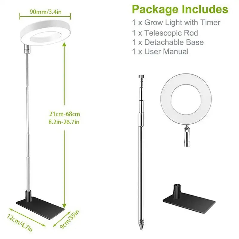 Plant Lights for Indoor Growing Sun Simulation Fill Lamp for Flower LED Full Spectrum Grow Lights for Indoor Plants with 360