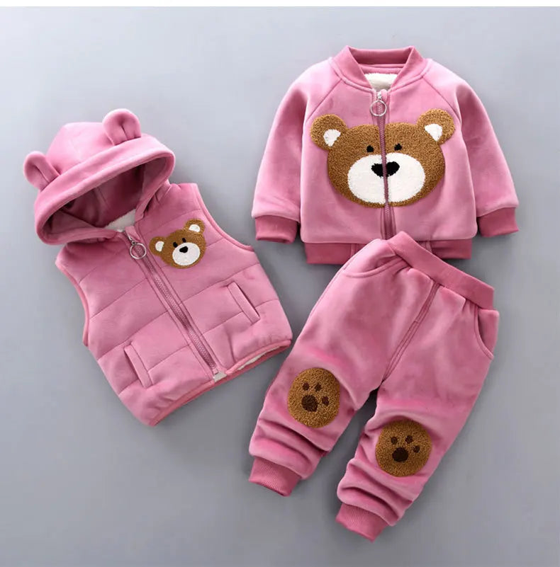 Boys Clothes Autumn Winter Warm Baby Girl Clothes Kids Sport Suit Outfits Newborn  Clothes Infant Baby Christmas Clothing Sets