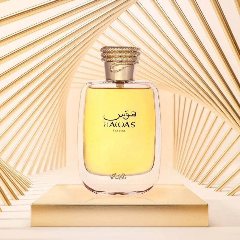 100ml Original Arab Perfumes RASASI Hawas for Her Eau de Parfum Spray High Quality Lasting Floral Perfume Cologne Makeup Present