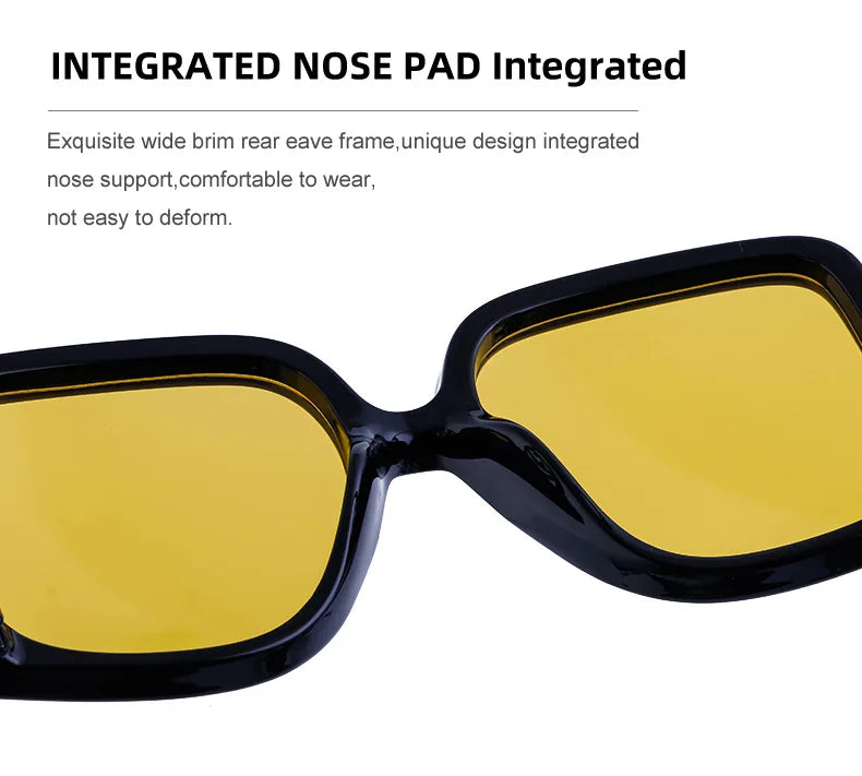 New Sunglasses for Women Retro Fashion Sun Glasses Polygonal Splicing Color Blocked Eyeglass Luxury Design Uv400