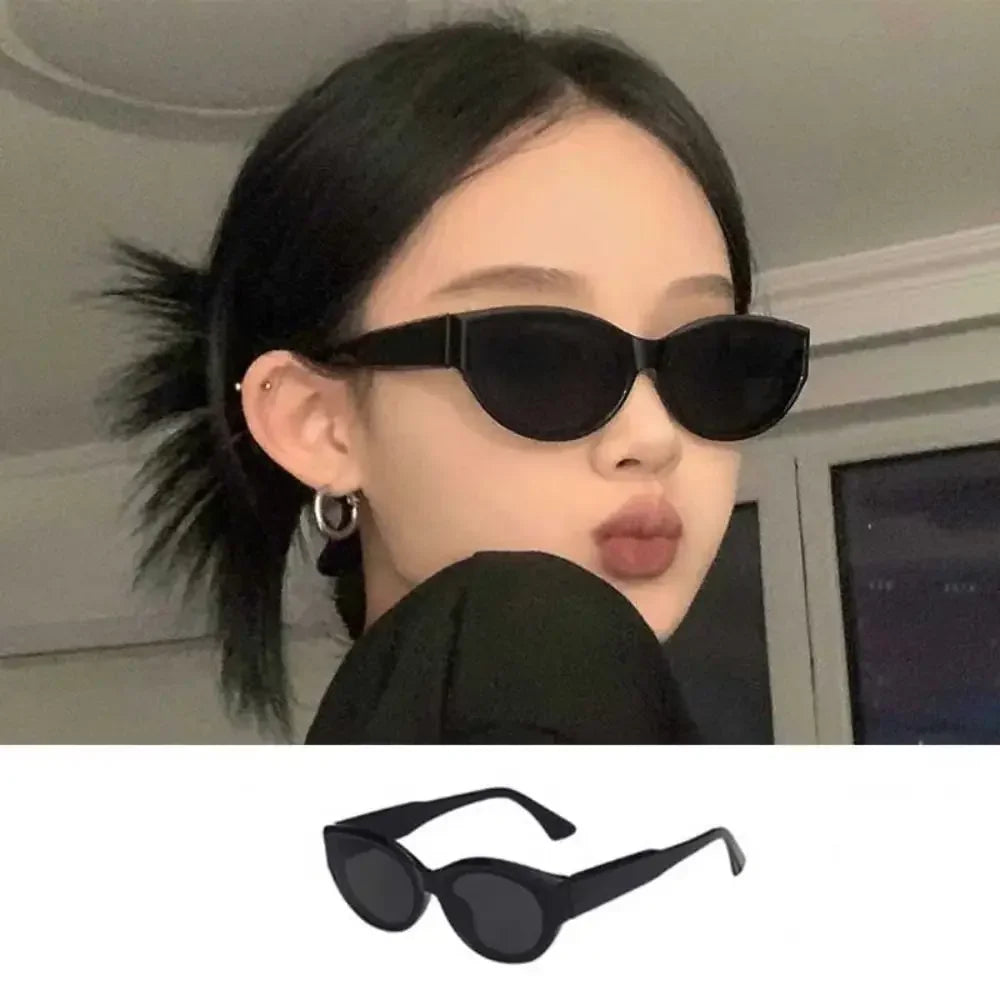 New Arrival Cat Eye Sunglasses Women Oval Glasses Vintage Brand Elliptic Square Sun Glasses for Female Shades Female Eyewear