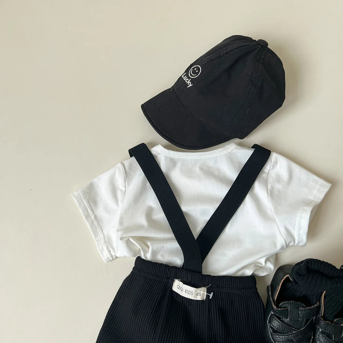 2024 Summer Costume New Boy Girl Baby Solid All-match Short Sleeve T-shirt Newborn Loose Comfort Cotton Tees Infant Casual Tops