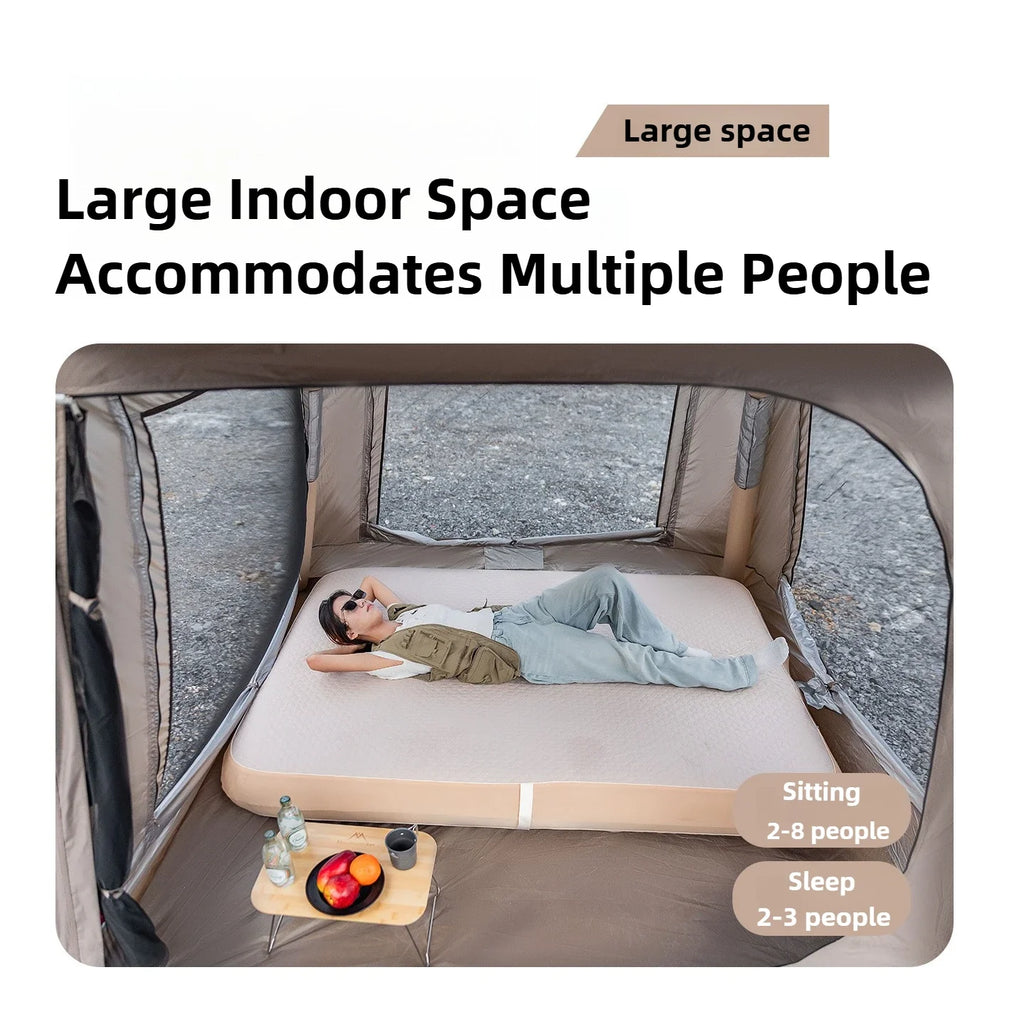 Mountainhiker Outdoor NewInflatable Cabin Quick Setup Overnight Rainproof Thickeneded Multi-person Picnic Cabin Family Park Tent