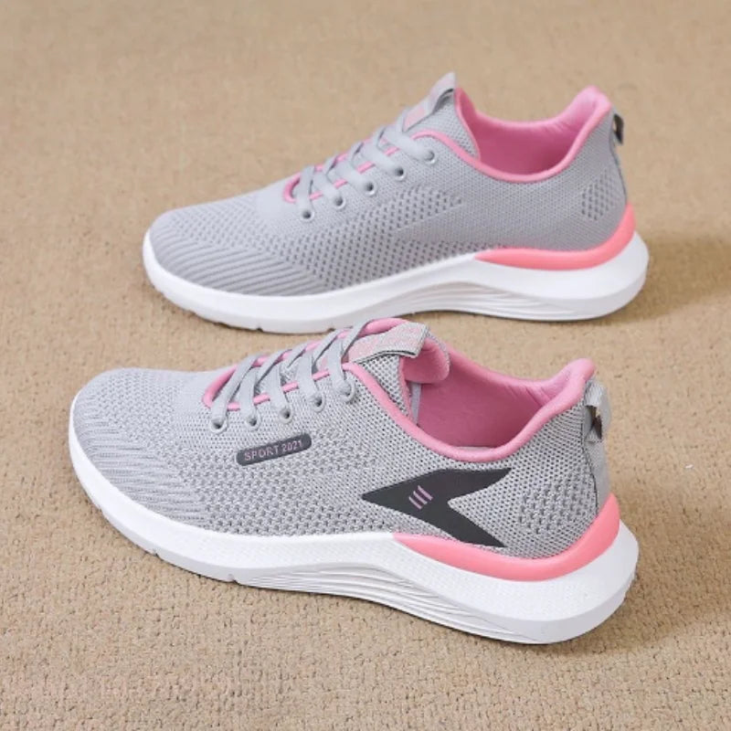 The women's walking shoes have a soft and slip-resistant sole making them perfect for stylish runners.Breathable and comfortable