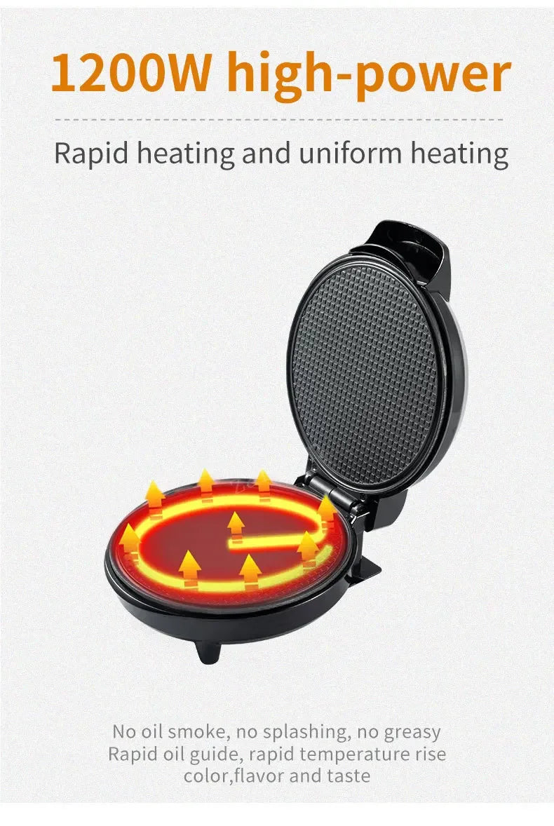 Electric Crispy Egg Roll Maker Omelet Sandwich Iron Crepe Baking Pan Waffle Pancake Oven DIY Ice Cream Cone Machine