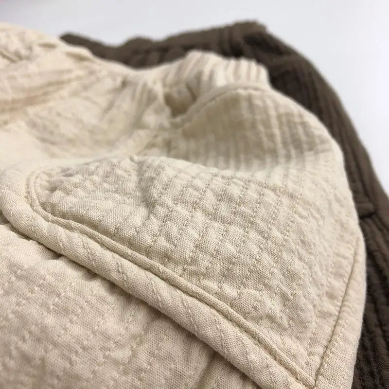 Summer Children's Casual Pants Cotton Hemp Pants Korean Baby Boy and Girls Cargo Pants Kids Clothes