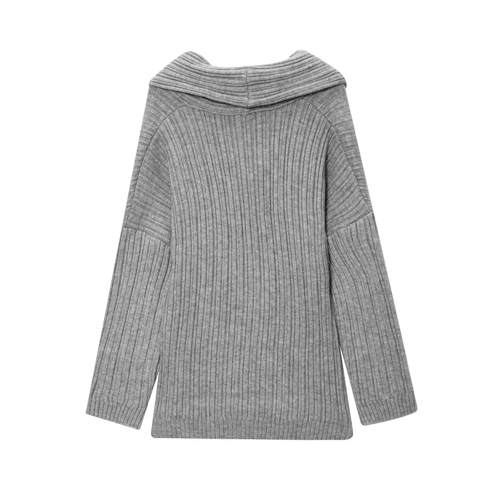 Women's Sweater 2025 New Fashion Summer Slouchy Off-the-shoulder Knit Sweater for Women Casual Chic Ladies Knit Sweater