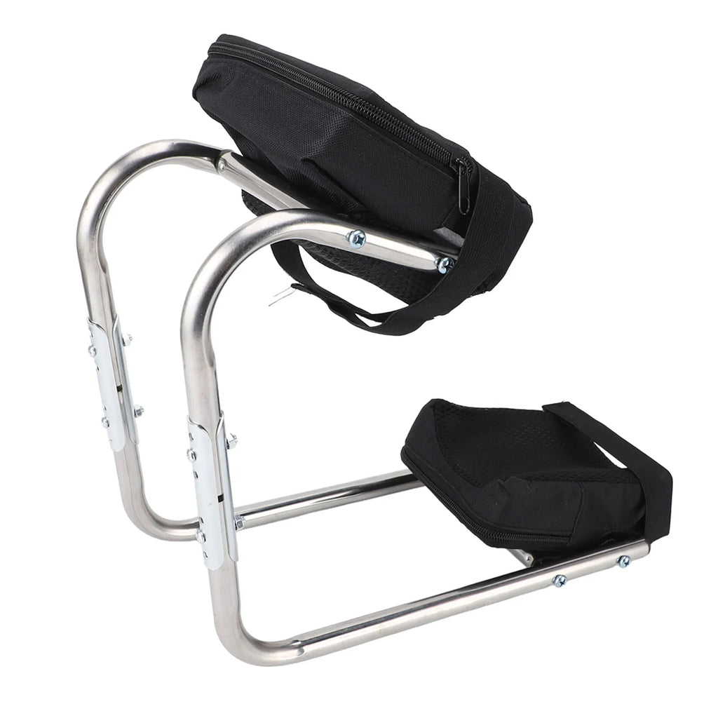 Garden Kneeler Seat Labor Saving Comfortable Garden Kneeling Seat Versatile Stainless Steel High Load Bearing for Farming