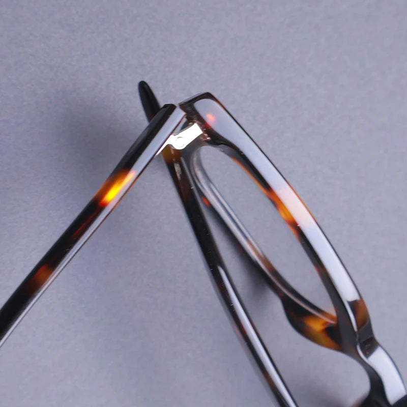 Handmade Acetate Glasses Frame Men Vintage Square Ultra Light Rivet Eyeglasses Frame Women Retro Luxury Brand Designer Eyewear