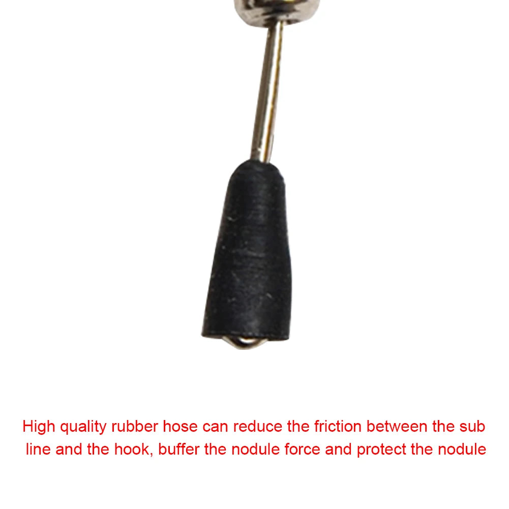 50-200Pcs Bearing Swivel Fishing Connector Q-Shaped Quick Change Swivels Carp Fishing Terminal Tackle Pesca Accessories