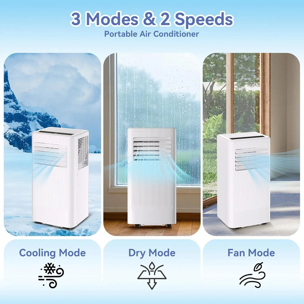 8000BTU Portable Air Conditioner 3-In-1 Standing AC Unit Cooling AC Up to 420 Sq. Ft., AC Unit with Cooling Fan and Dehumidifier