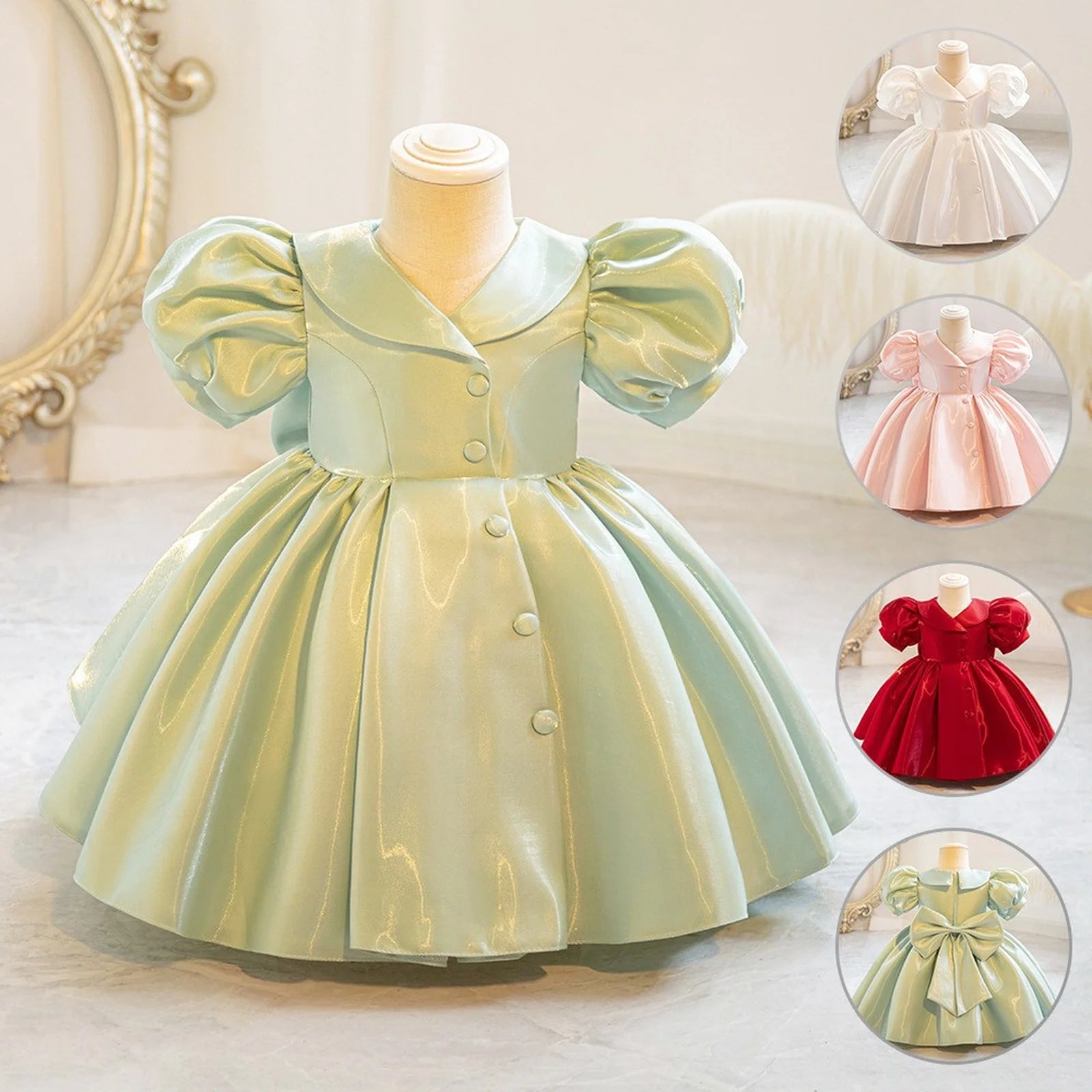 Kids Dress New Fashion Dresses Baby Girl Wear Casual Cotton Clothes For Girls Toddler 2 Years Birthday Party Baptism Dress