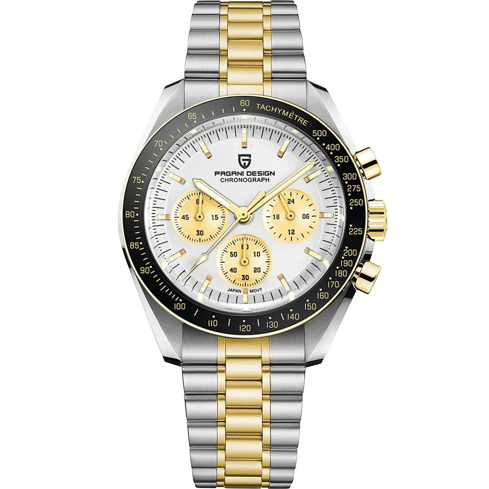 2025 New PAGANI DESIGN 1701 V5 Men's Watches Luxury Quartz Watch Men Sports Speed Chronograph AR Sapphire glass 100M Waterproof