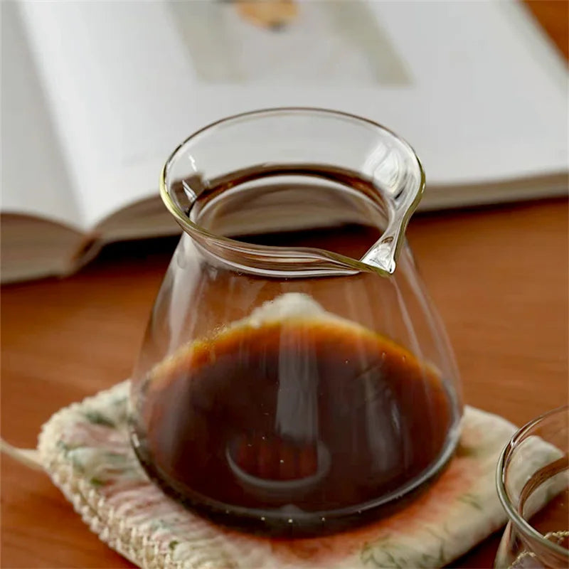 500ml Hand-brewed Glass Coffee Pot Ice Coffee Sharing Pot 210ml Coffee Aroma Cup Hand Brewing Coffee Bariata Tools