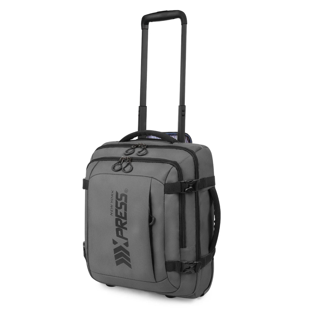 17" Carry On Luggage for Airplanes Lightweight Resistant Suitcase with Wheels for Business Trip & Short Distance Traveling