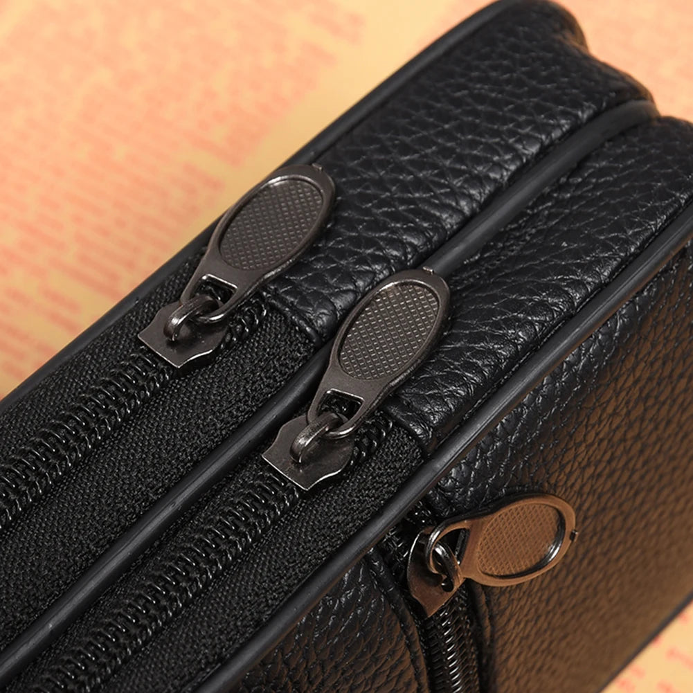 Men Waist Fanny Pack Multifunctional Shoulder Bag Zipper Belt Bum Pouch Coin Key Pouch Outdoor Purse Camping Hunting Bag