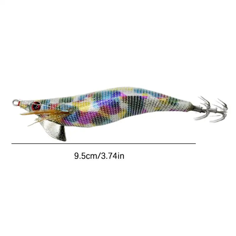 Glowing Squid Jigs Saltwater Shrimp Lures Fluorescent Artificial Fishing Baits Realistic Freshwater Fish Luring Tools supplies