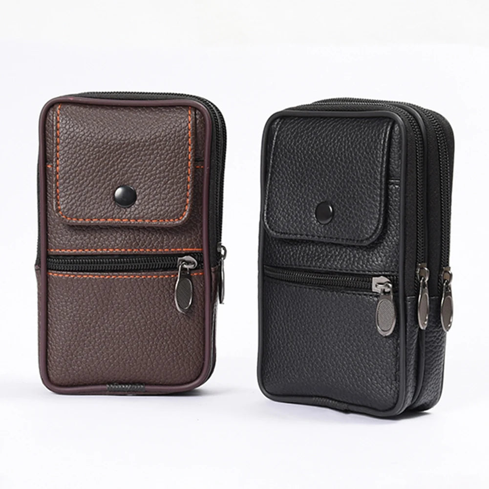 Men Waist Fanny Pack Multifunctional Shoulder Bag Zipper Belt Bum Pouch Coin Key Pouch Outdoor Purse Camping Hunting Bag