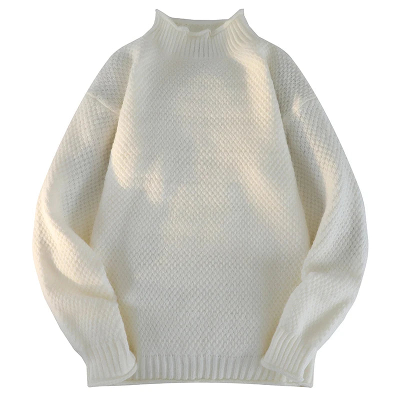 2024 New Vest Sweater Popular Men's Comfortable Warm Sweater Men's Autumn and Winter Warm Sweater Wear Crewneck Knit Sweater