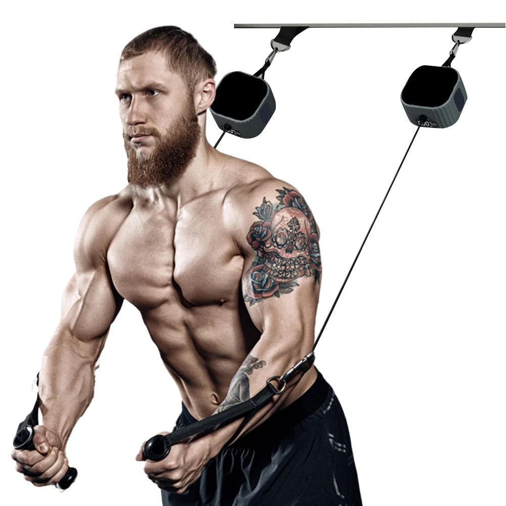 Fitness Pump Resistance Machine Adjustable Resistance Strength Training Puller with Counter Rowing Machine for Gym Workout