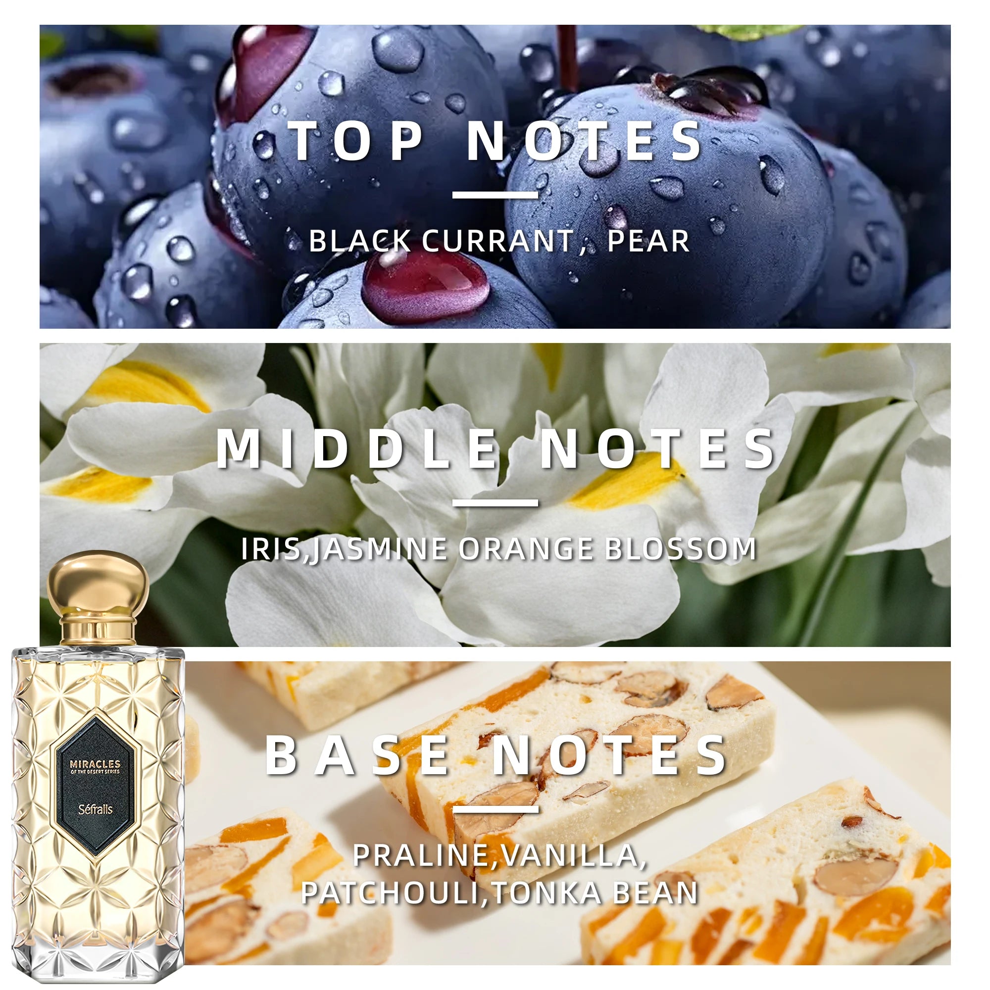 Séfralls High Quality Men Cologne 100ML*2 Oud Wood SandalwoodLong Lasting Strong Pheromone Men's hormones Romance Gentleman