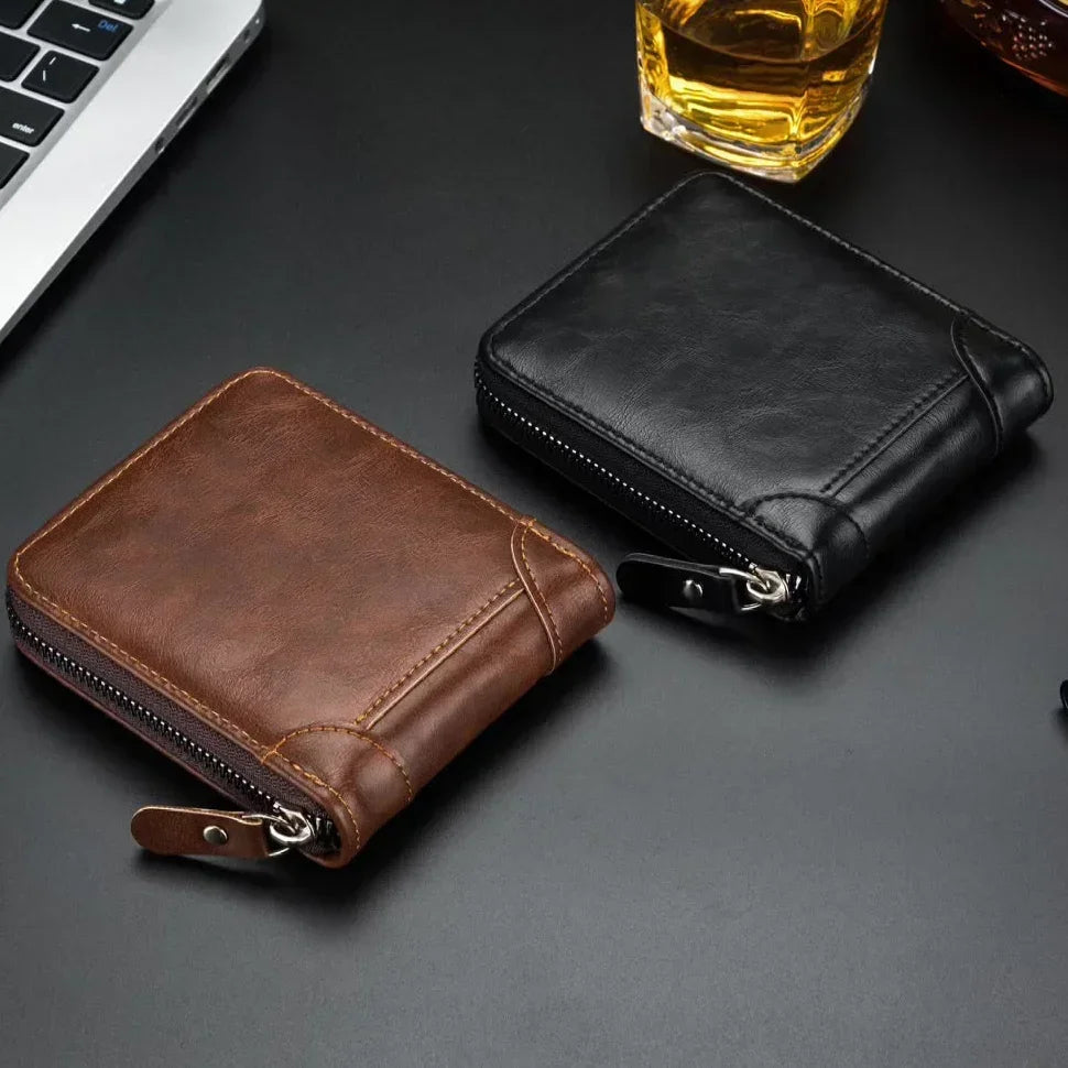 Unisex Wallet Retro Vintage Wallet European and American Horizontal Style PU Leather Multi Functional Coin Card Holder Wallets