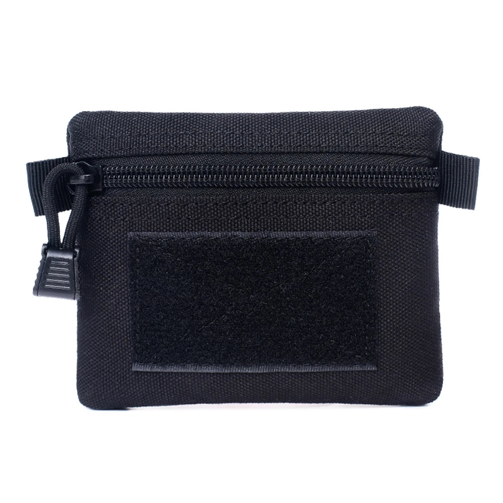 Hot Sale Coin Purses Delicate Texture Multi-function Outdoor Hiking Molle Pouch Wallet Waterproof Portable Travel Zipper Waist