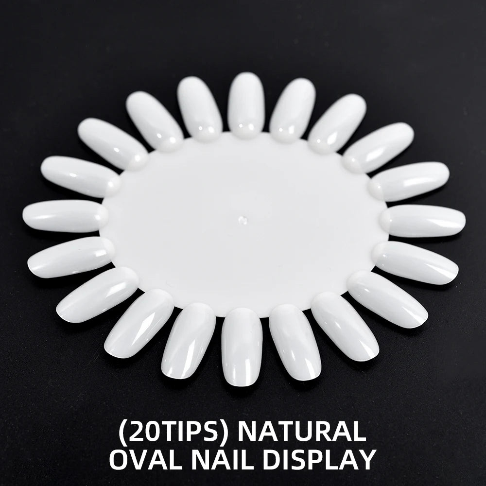 False Nails Tips Display Sticks Clear Nail Swatch Nail Gel Polish Showing Chart Manicure Polish Practice Training Display Board