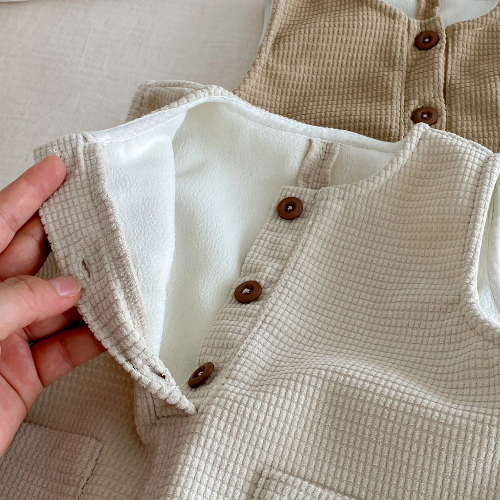 Children's Velvet Overalls 0-5 Years Old Winter Korean Children's Clothing Boys' Fashionable Casual Pants Girls' Pants