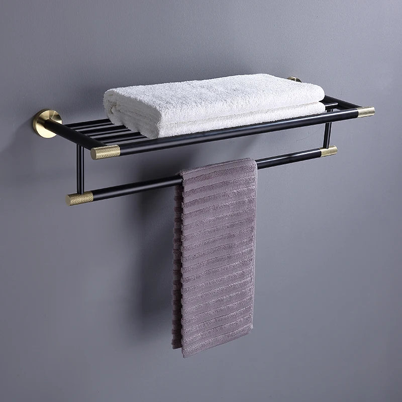 SANLUOIS High Quality SUS 304 Stainless Steel Bathroom Accessories Wall Monted Toilet Showerroom Towel Rack Bathroom Set