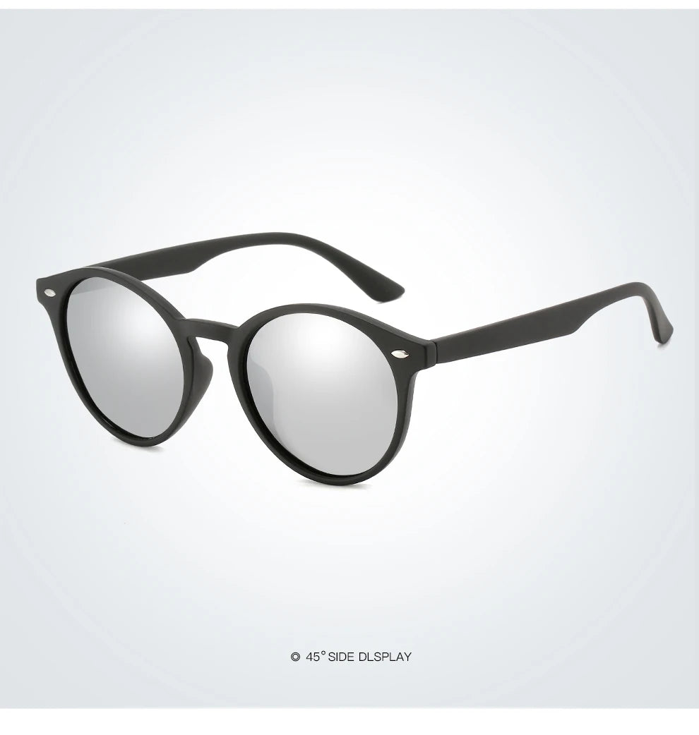 Fashion Round Polarized Sunglasses Women Men Classic Vintage Driving Travel Sun Glasses Circle Oval Brand Designer Eyewear UV400