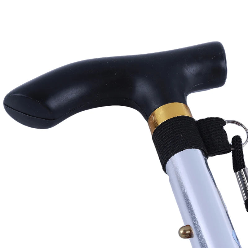 Hiking Camping Mountaineering Poles Walking Stick Telescopic Baton Trekking Poles Folding Cane Crutches Pole Unisex