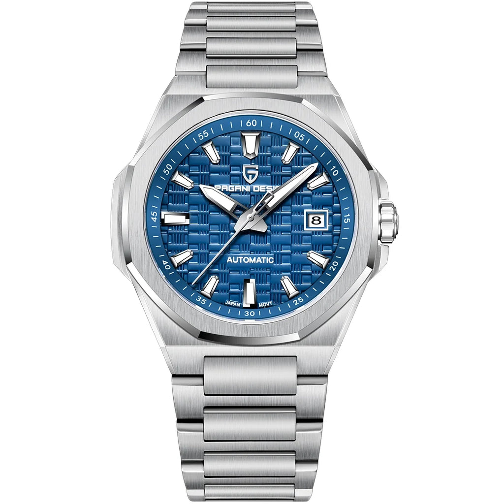 PAGANI DESIGN PD-YS023 New Automatic Men's Watch 40MM Full Stainless Steel Mechanical Sports Wrist Watch for Men