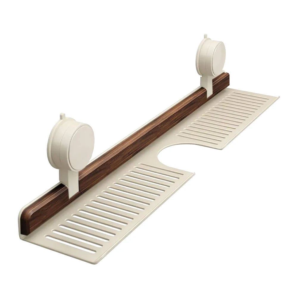 Faucet Organizer Rack No Drilling Wall Mounted Sink Shelf Heavy Duty Storage Rack Bathroom Accessories