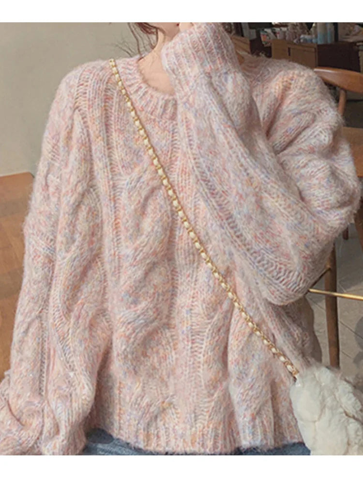 New Fashion Pullovers Knitted Short Sweaters Women Autumn Winter Long Sleeve Women's Sweater Office Lady Elegant Winter Tops