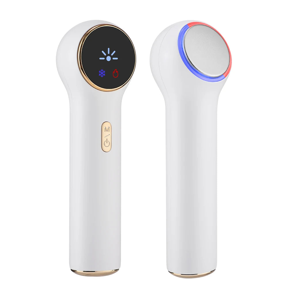 Heat Cold Face Beauty Device 2 LED Lights Modes Electric Lifting Tightening Eyes Neck Double Chin Massager Skin Care Facial Tool