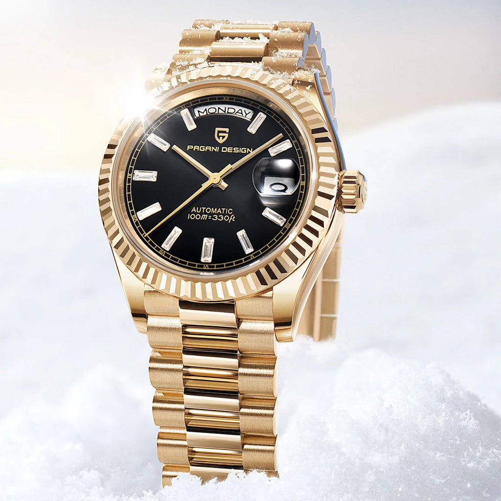 PAGANI DESIGN DD36 Gold Black Luxury Men's Mechanical Watches Automatic Watch For Men 2025 New AR Sapphire glass Wrist watch