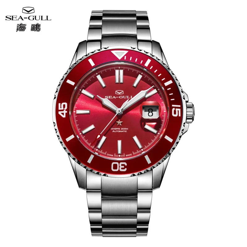 Seagull relogio masculino Men Watch 200m Diving Business Waterproof Fashion Automatic Mechanical Watch Ocean Series 816.32.1523
