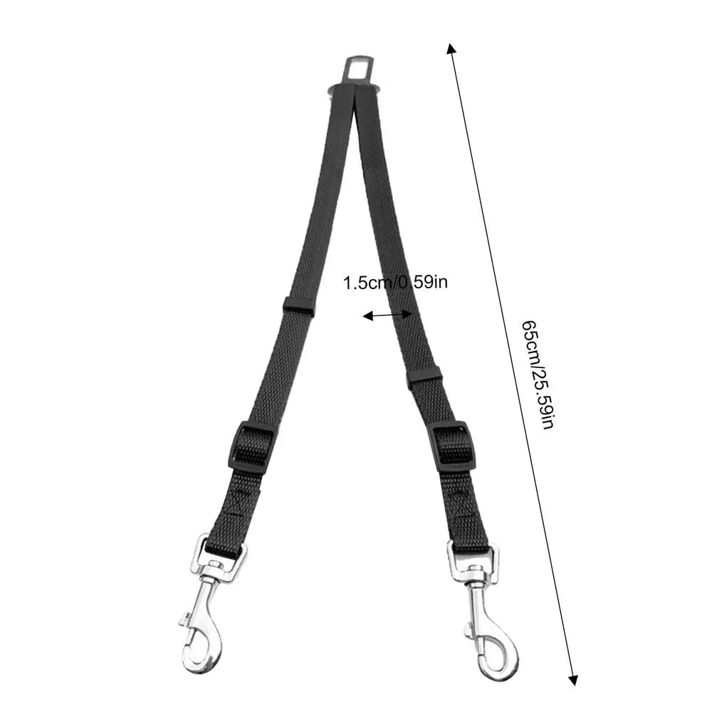 Dog Seat Belt For Car Adjustable Shock-Absorbing Dog Safety Belt User Friendly Pet Accessories Wear-Resistant Dog Seat Belt For