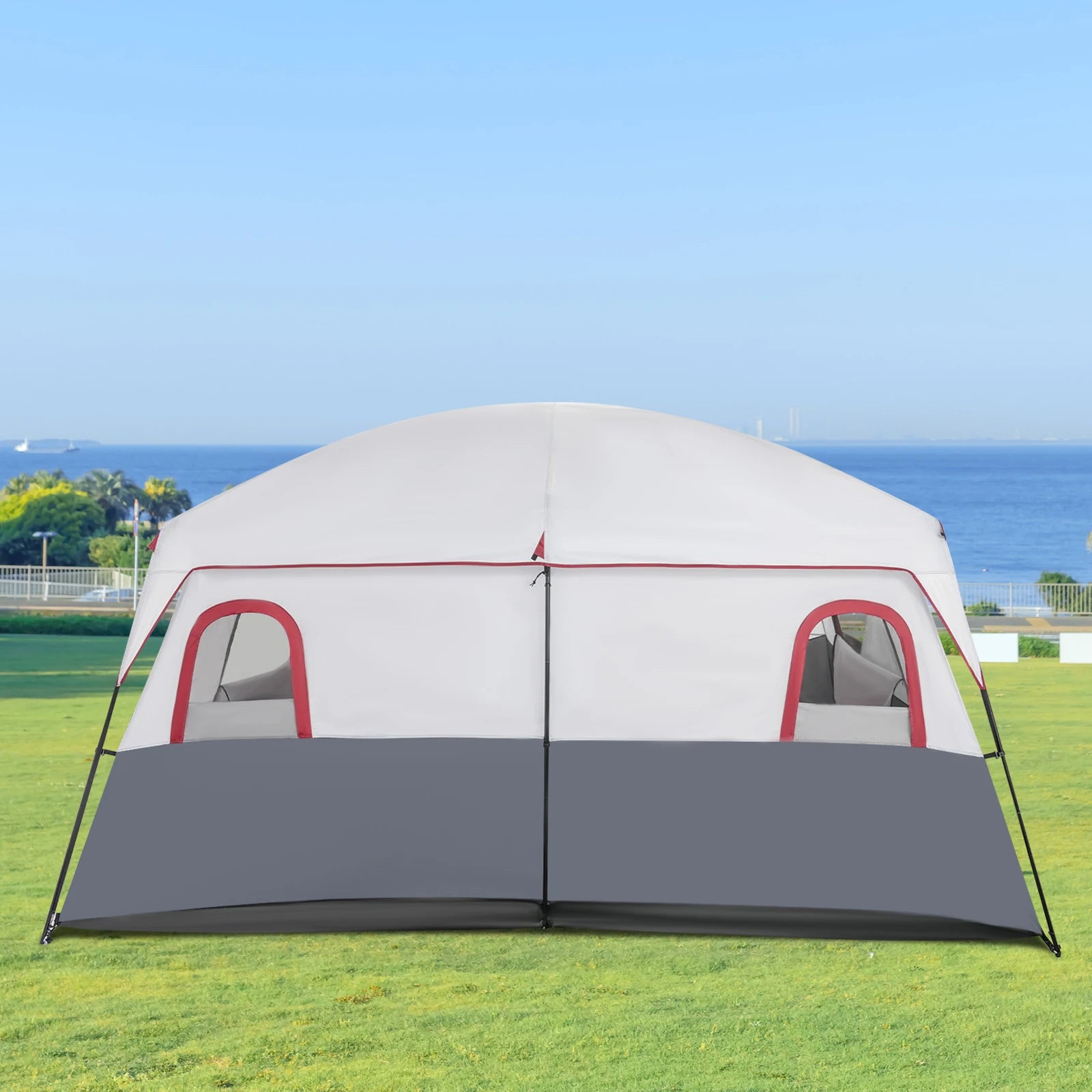 Large Tents for Camping Portable Family Tent for Outdoor Camping and Backyard with Room Divider 8-12 People Accommodation