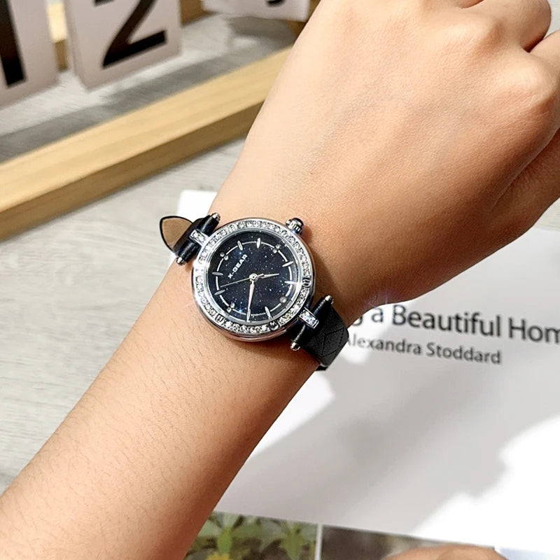 2025 Luxury Watches For Women Crystal Diamond Ladies Dress Wristwatches Casual Bracelet Waterproof Quartz Women Watch Clock