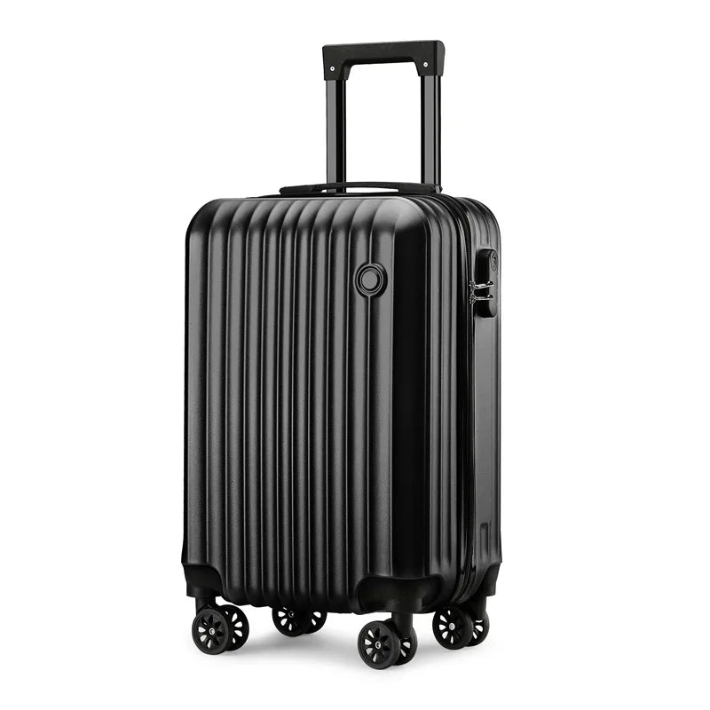 1 Piece, 20inch Luggage Suitcase, Trolley Case, Combination Lock, Universal Wheels, Pc Hard Shell Material, Layered Storage