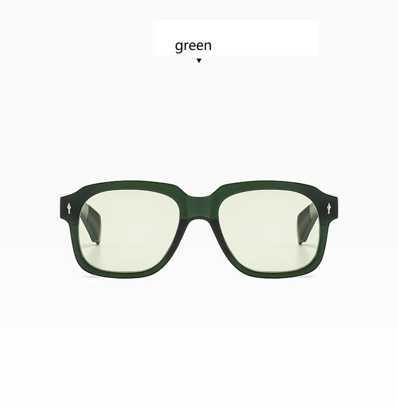 Women Square Sunglasses Ins Popular Men Vintage Rivets Punk Female Shades UV400 Fashion Male Sun Glasses