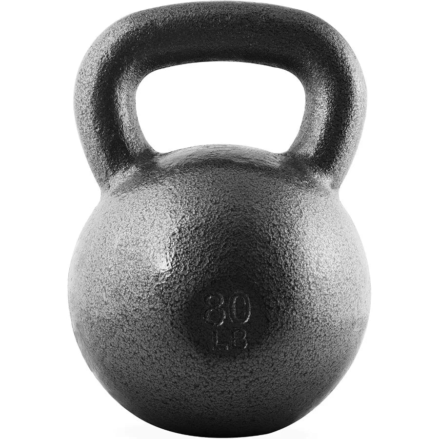 Hammerstone Painted Cast Iron Kettlebells, Home Gym Equipment, for Strength Training, Full Body Workout & Crossfit Training,80LB